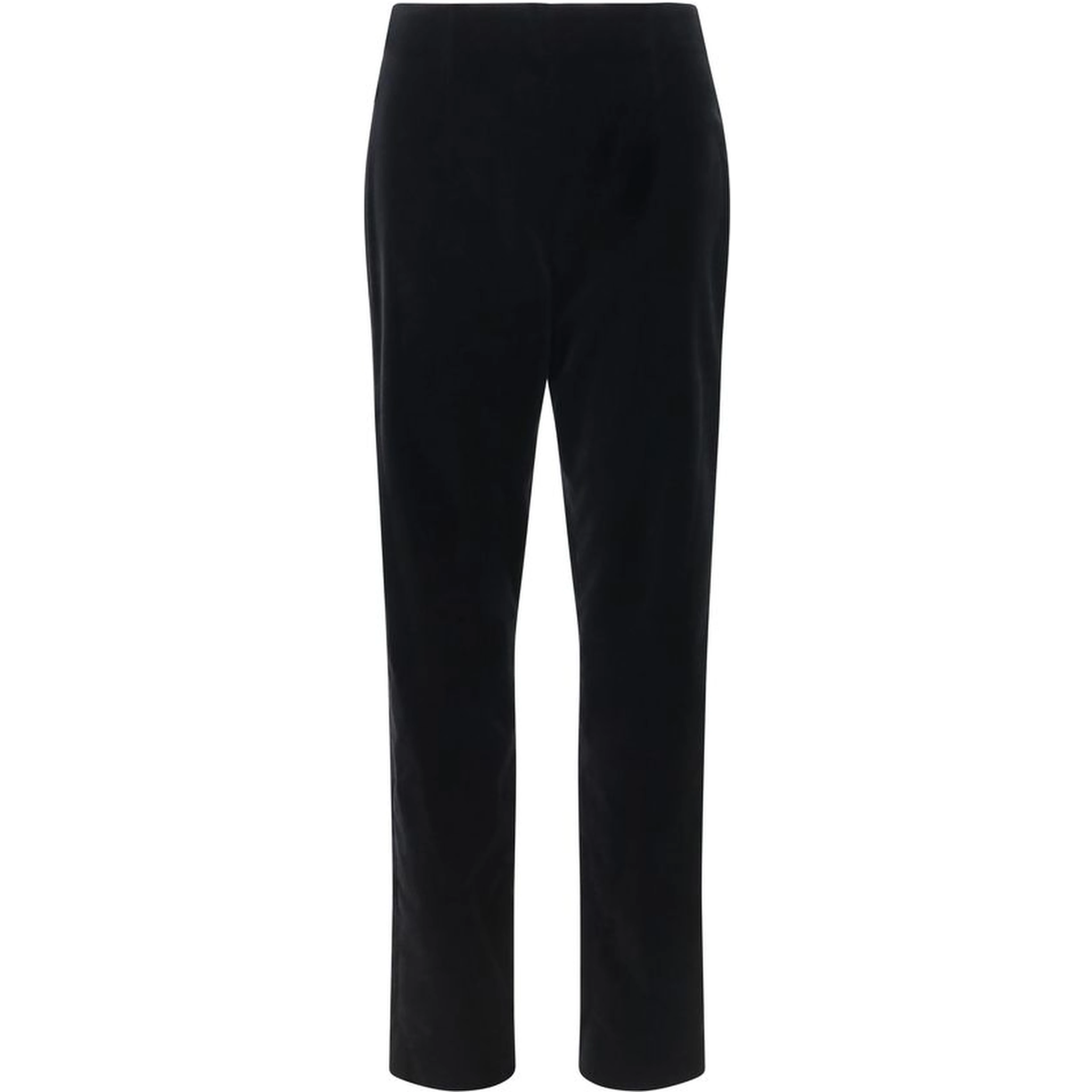 Black Cotton Casual Pants