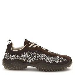 Brown Suede Leather Sneakers
