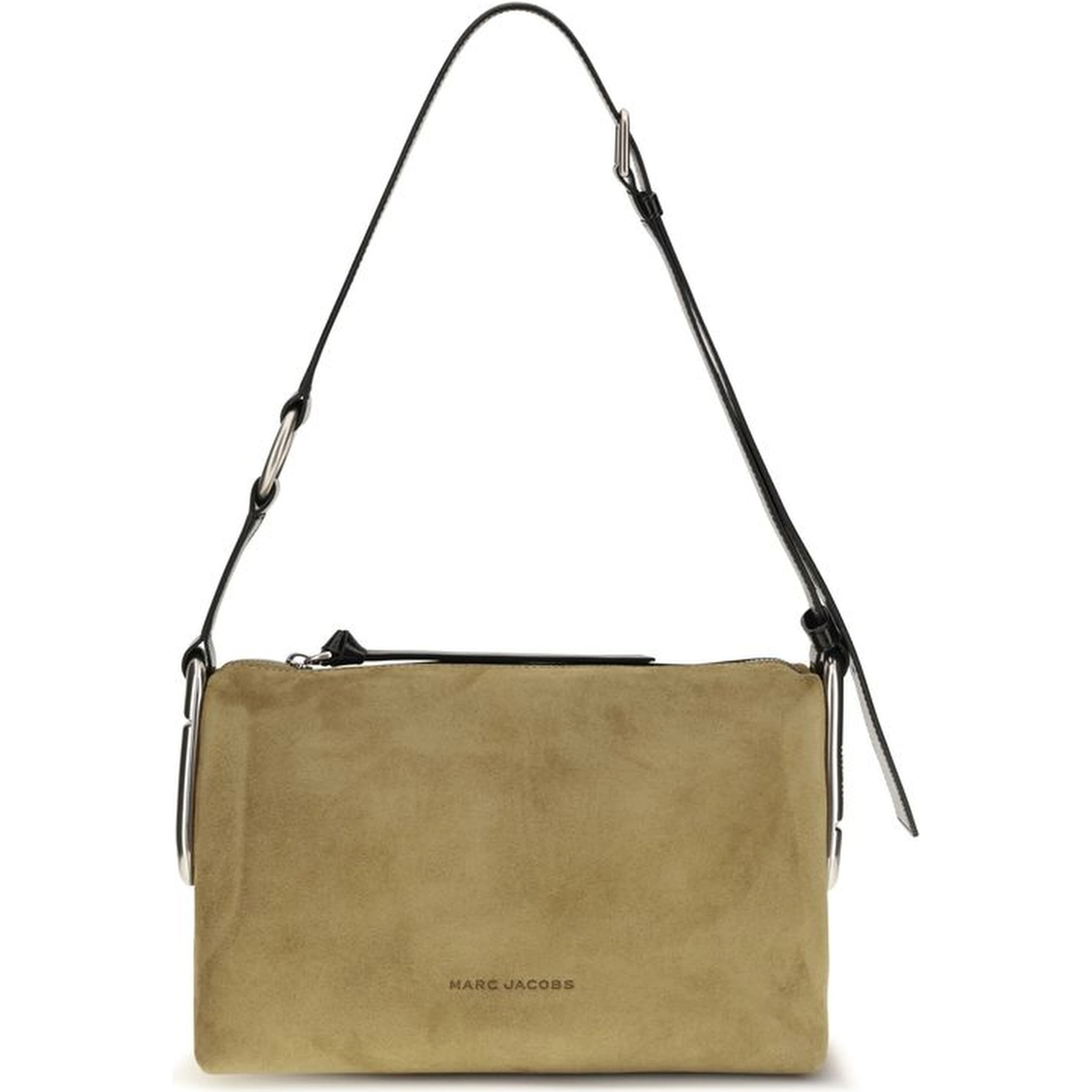 Beige Suede Leather Shoulder Bag