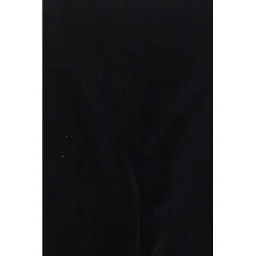 Black Cotton Casual Pants