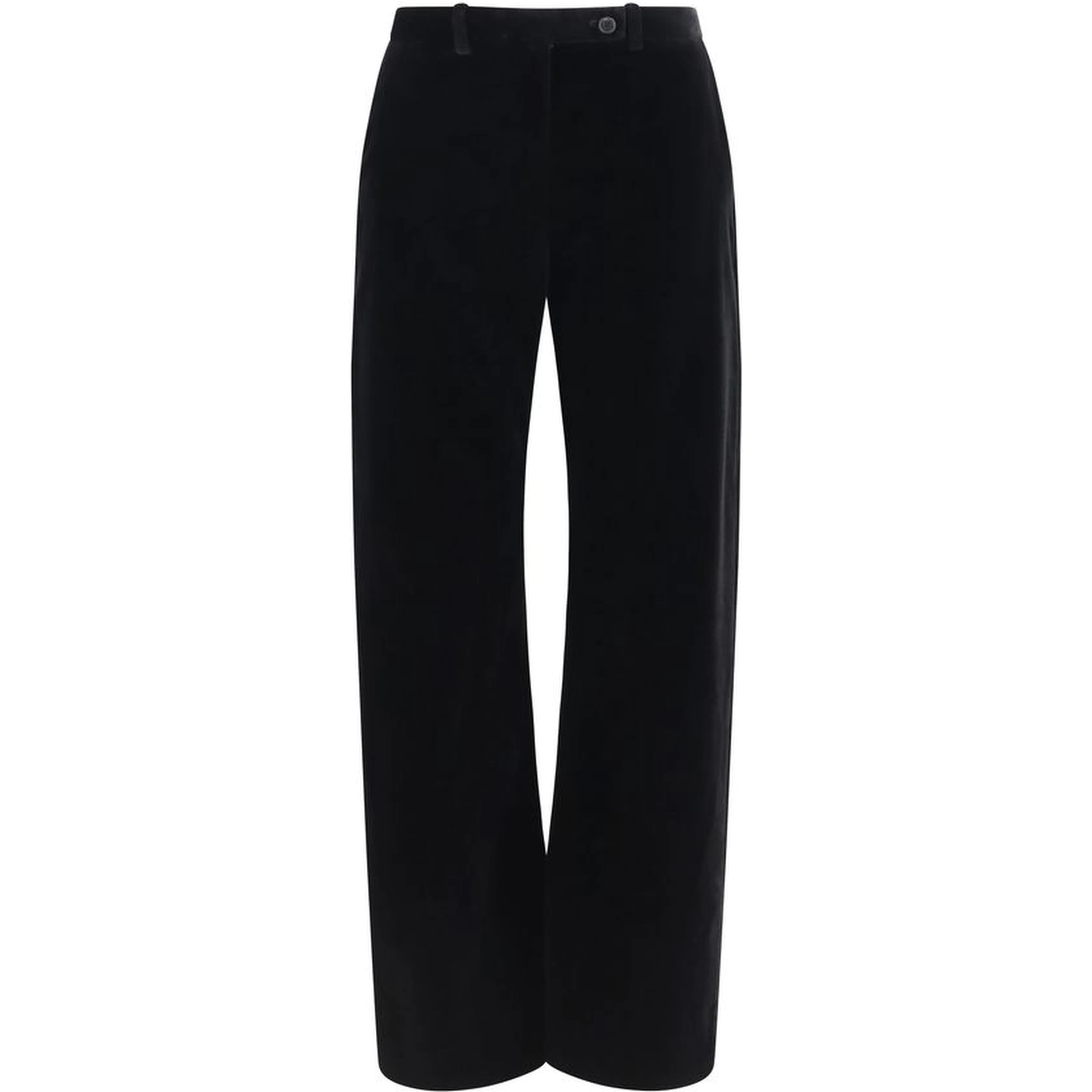 Black Viscose Casual Pants