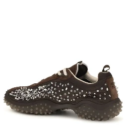 Brown Suede Leather Sneakers