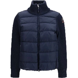 Blue Polyamide Full-Length Jacket