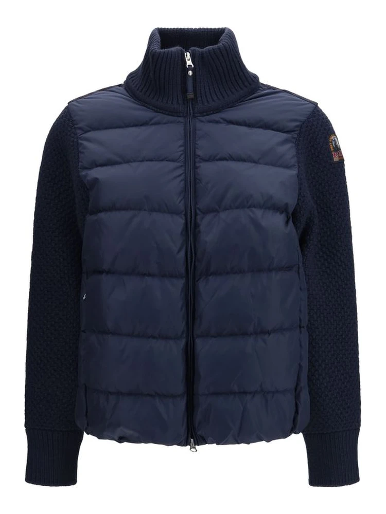 Blue Polyamide Full-Length Jacket