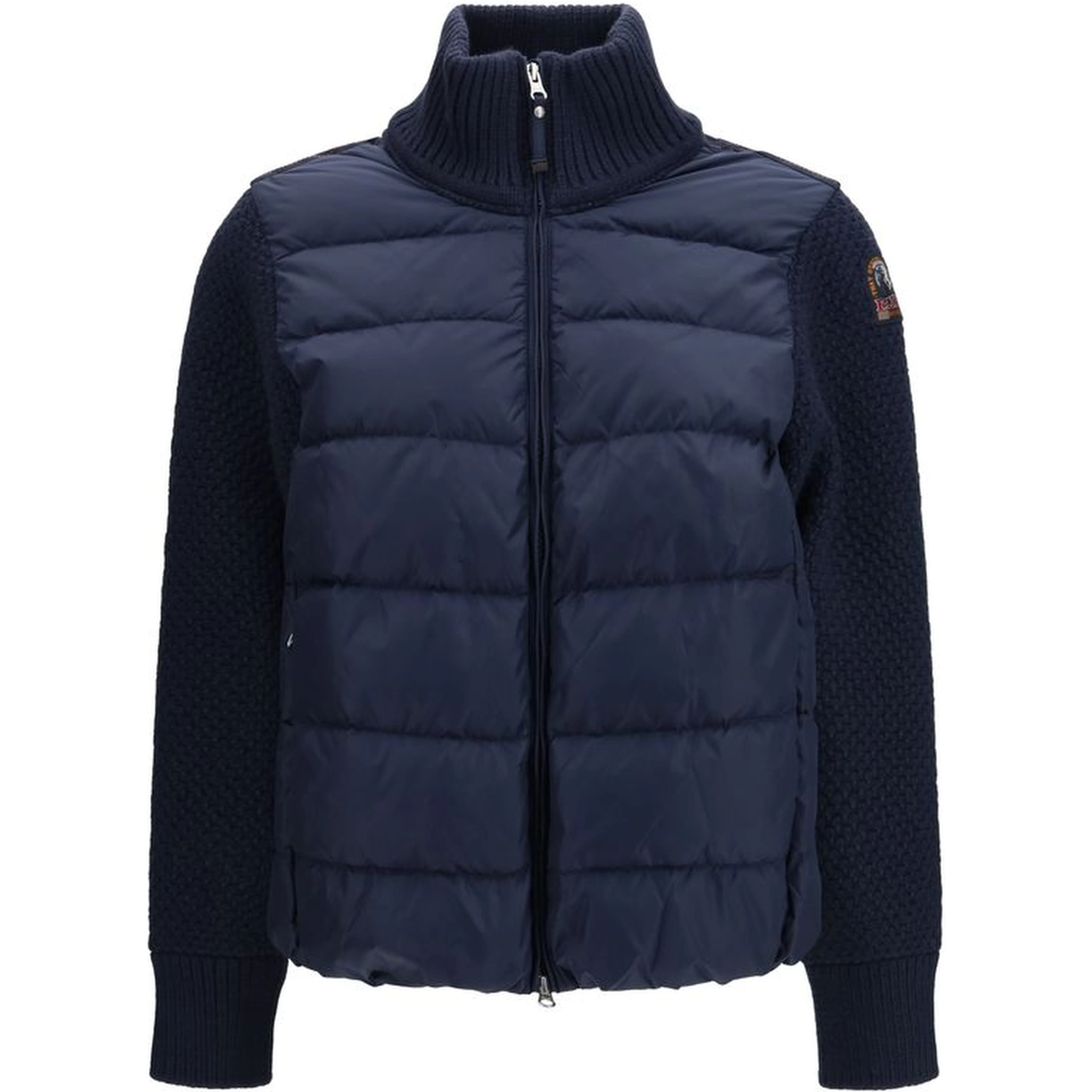 Blue Polyamide Full-Length Jacket