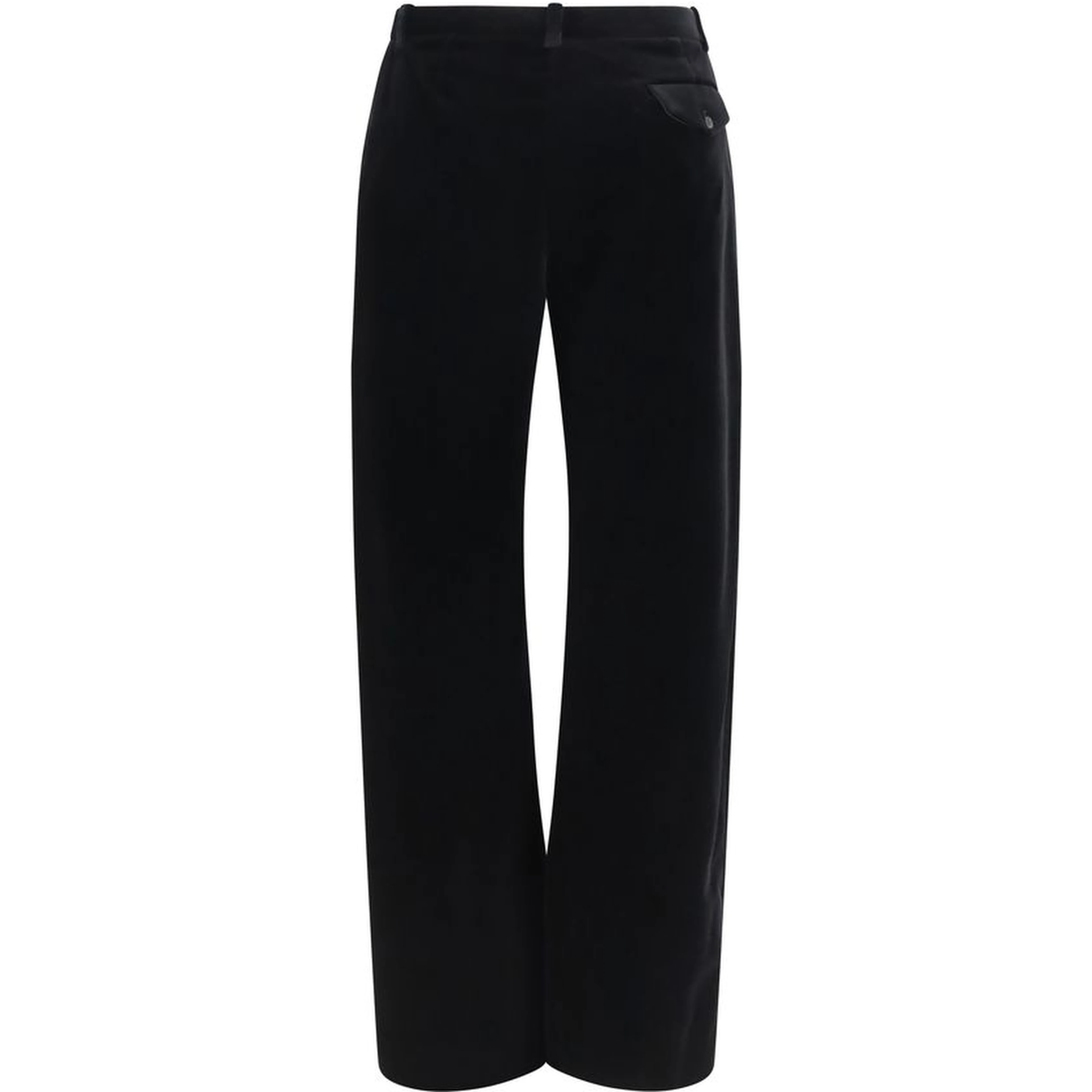 Black Viscose Casual Pants