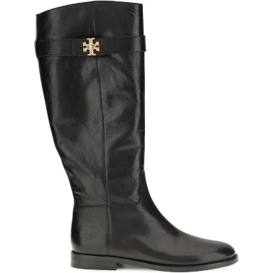 Black Calf Leather Bos Taurus Lace-Up Boots