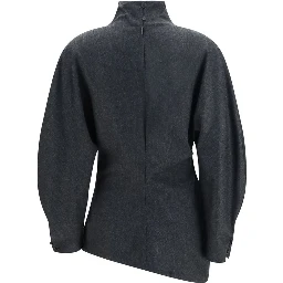 Gray Wool Oves Aries Blouse