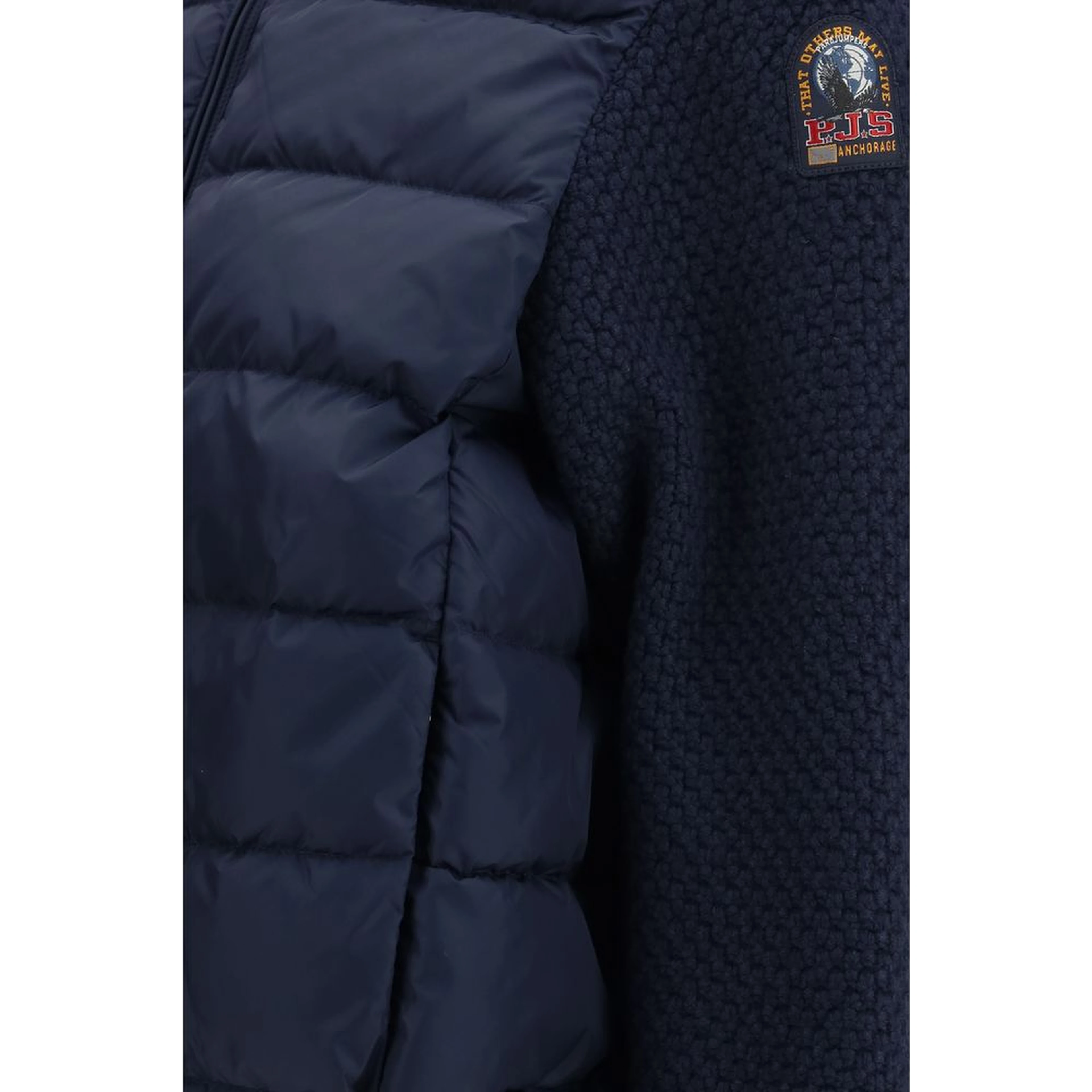 Blue Polyamide Full-Length Jacket