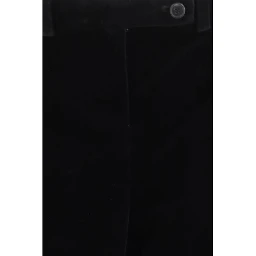 Black Viscose Casual Pants