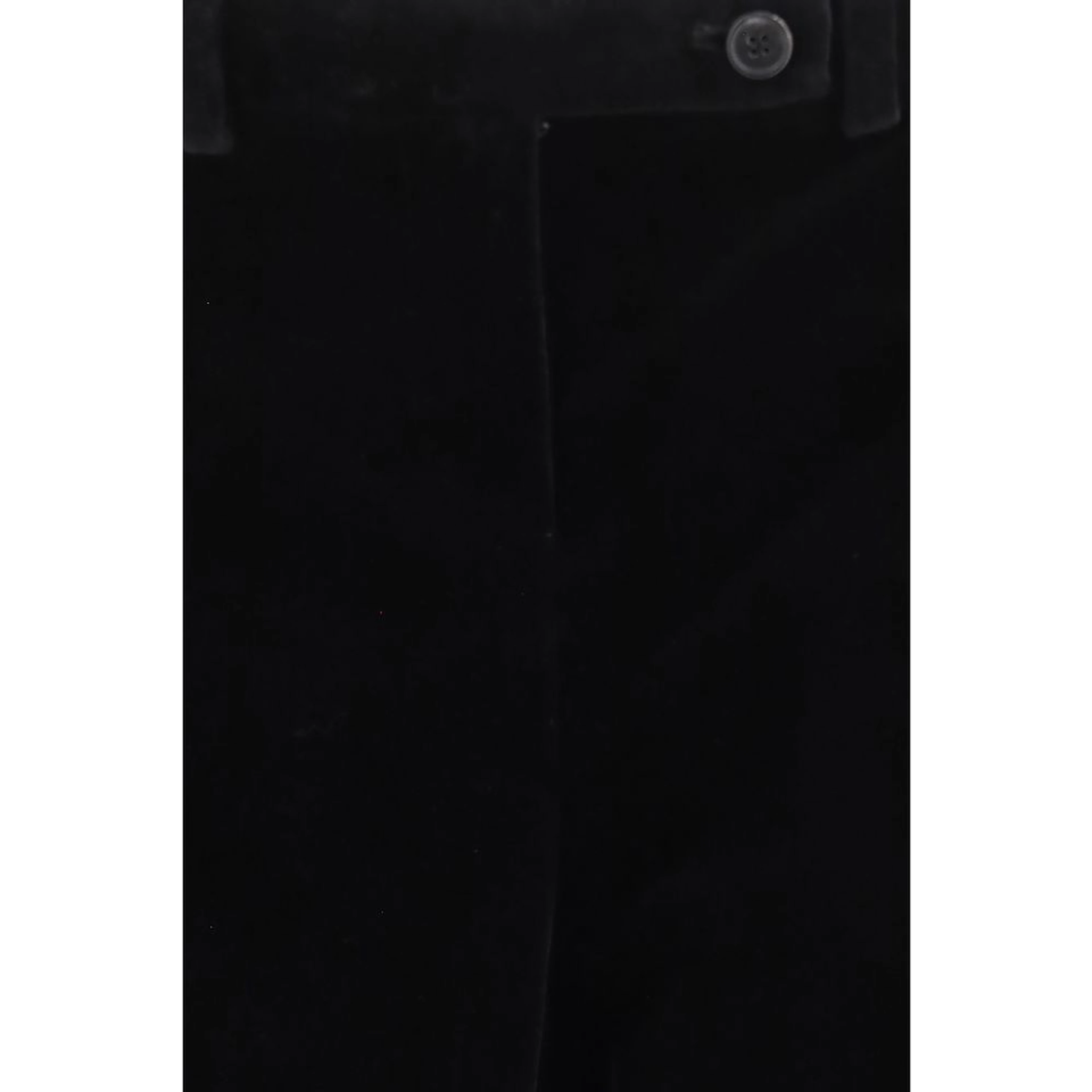Black Viscose Casual Pants