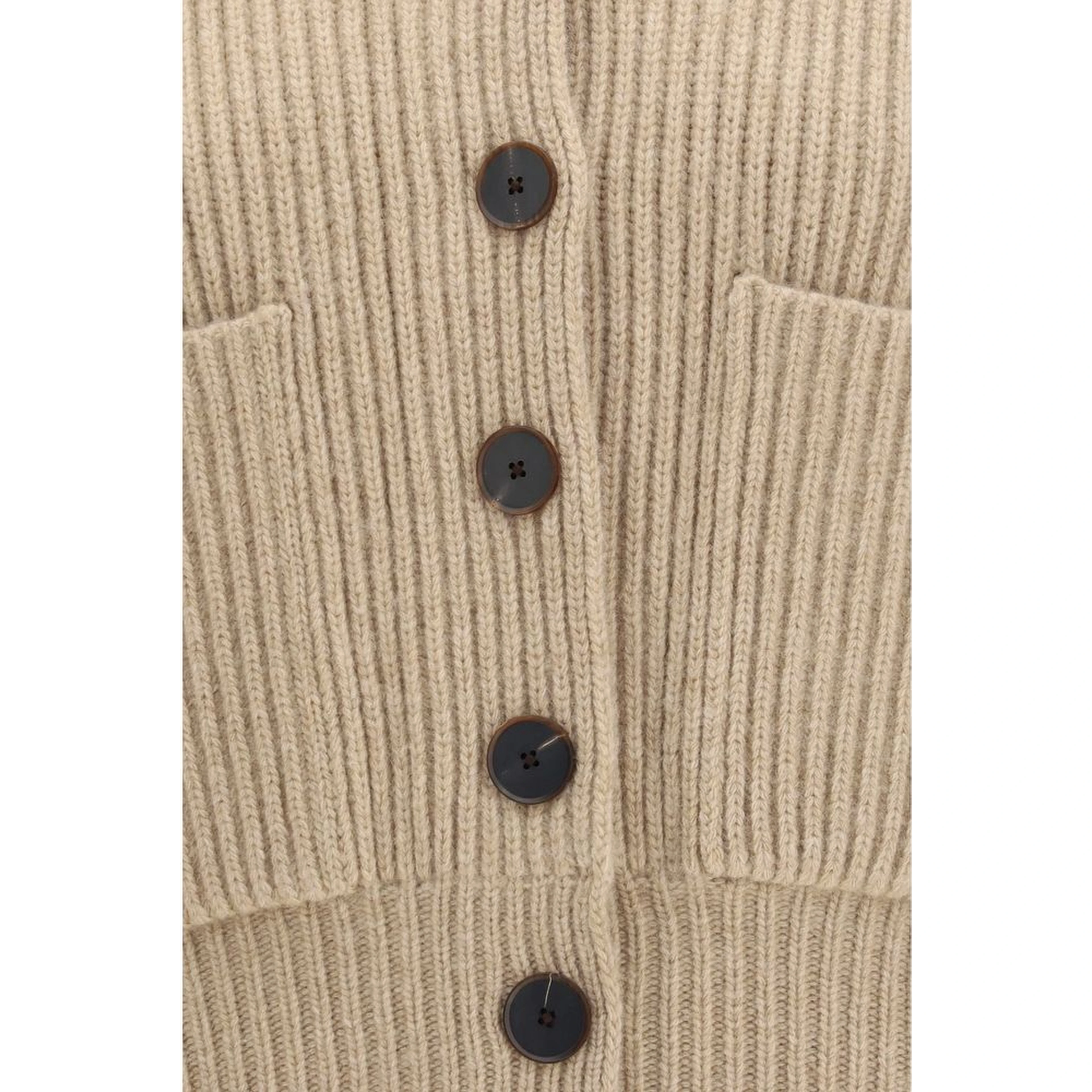 Beige Wool Oves Aries Cardigan