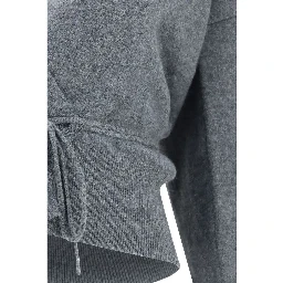 Gray Cashmere Cardigan