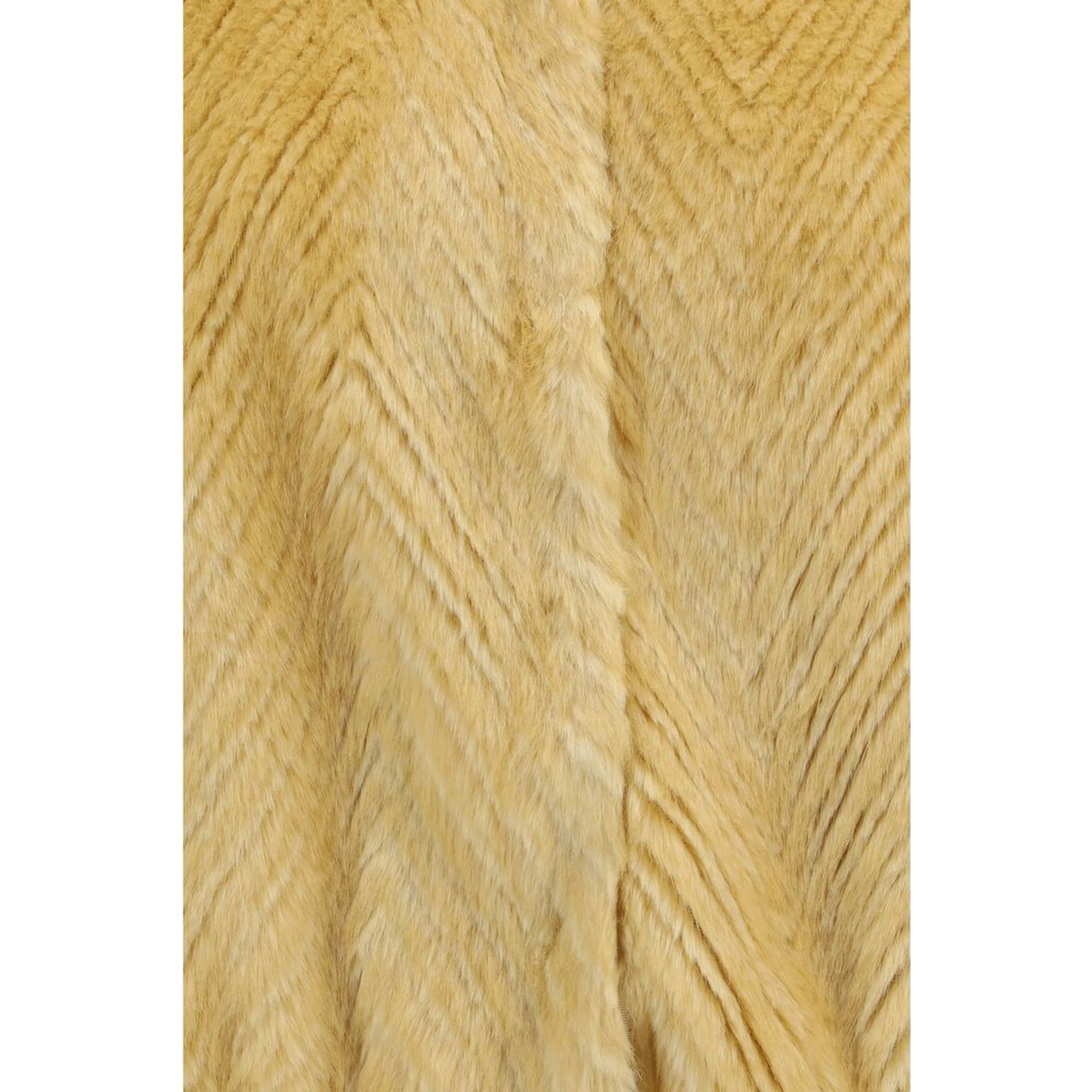 Gold Modacrylic Bomber