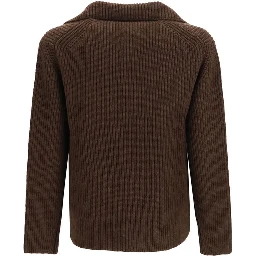 Brown Wool Oves Aries Full-Length Jacket