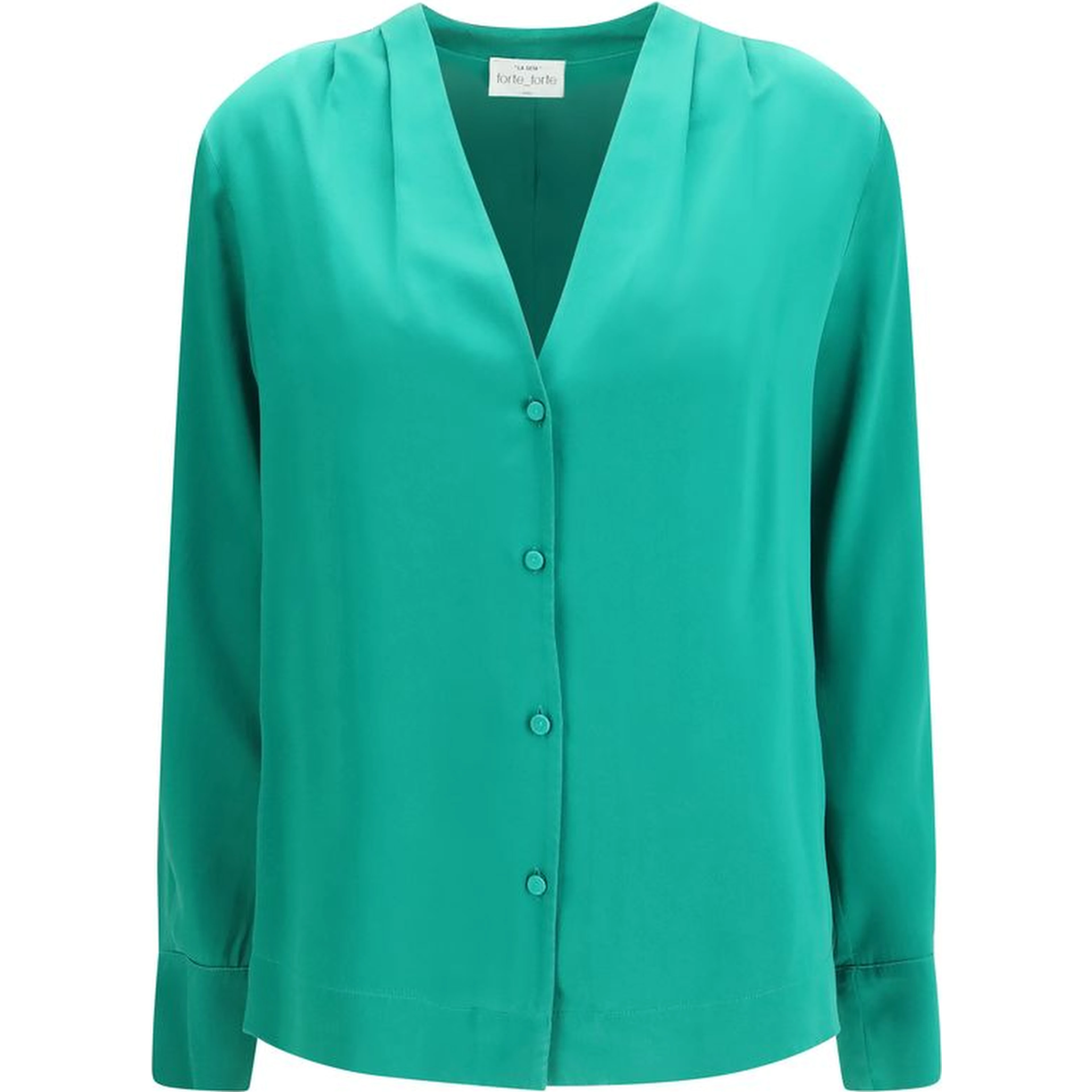 Bicolor Silk Dress Shirt