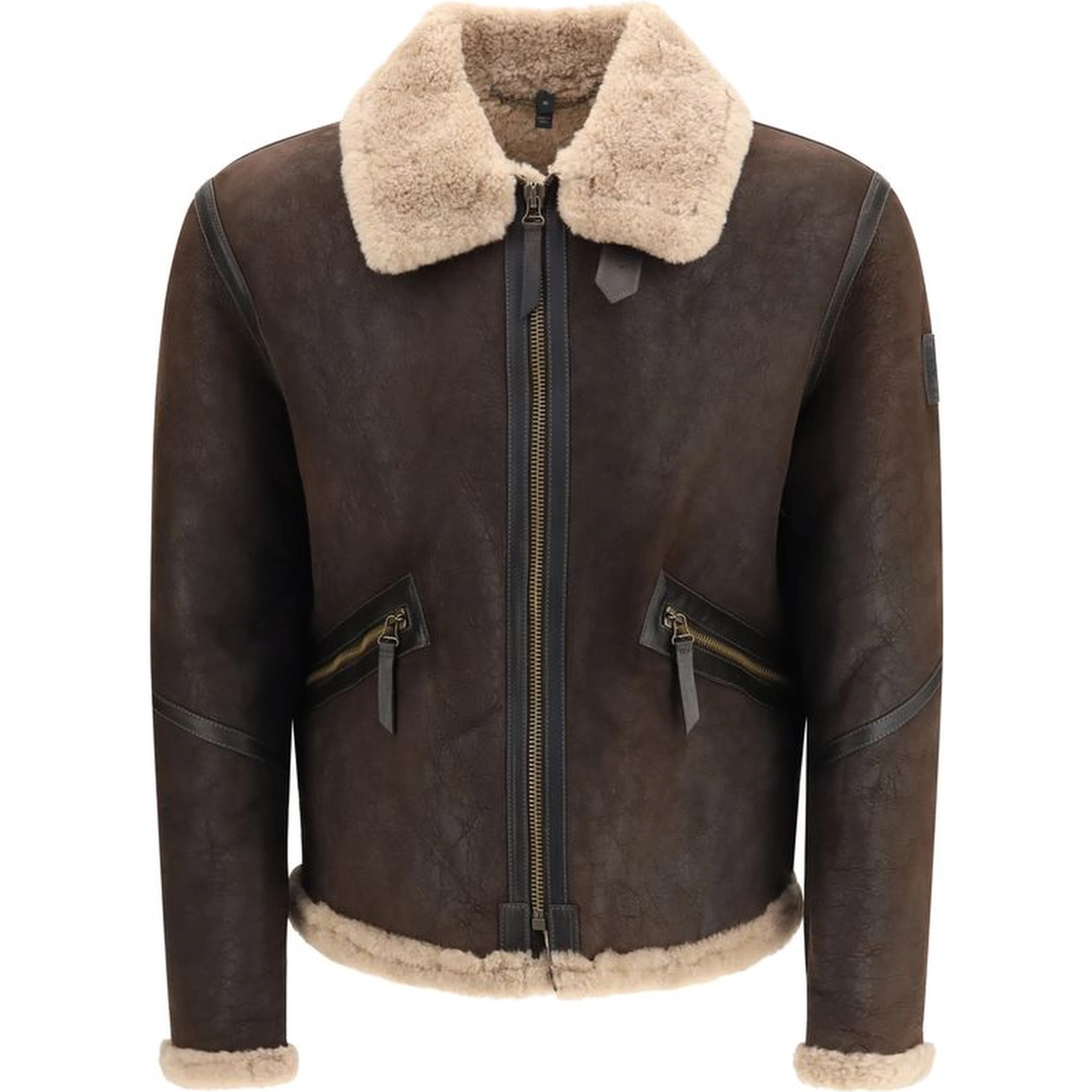 Brown Lamb Leather Full-Length Jacket