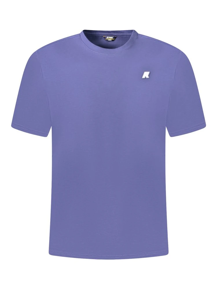 Blue Cotton Men T-Shirt