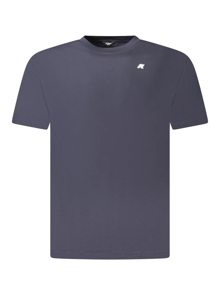 Blue Cotton Men T-Shirt