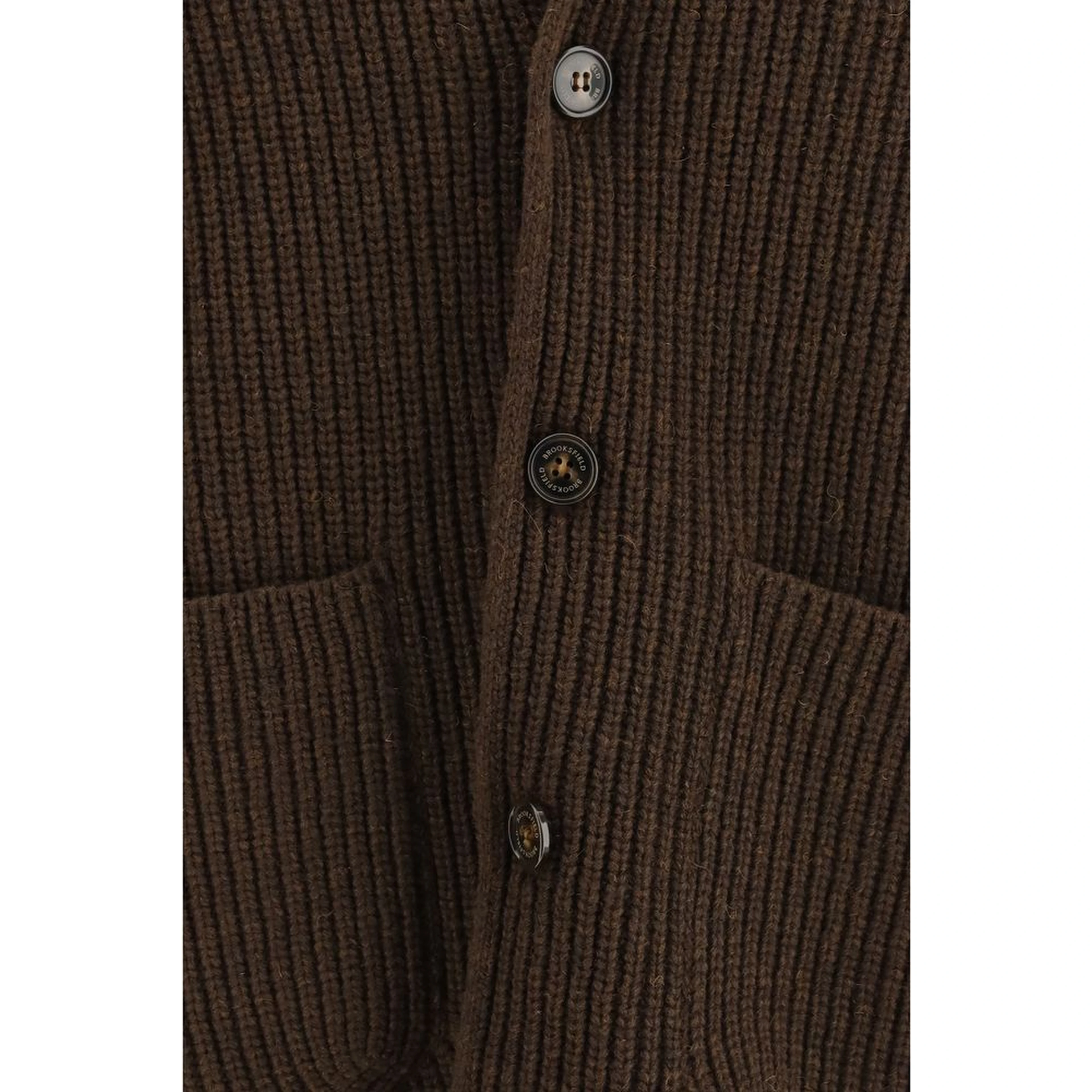 Brown Wool Oves Aries Full-Length Jacket