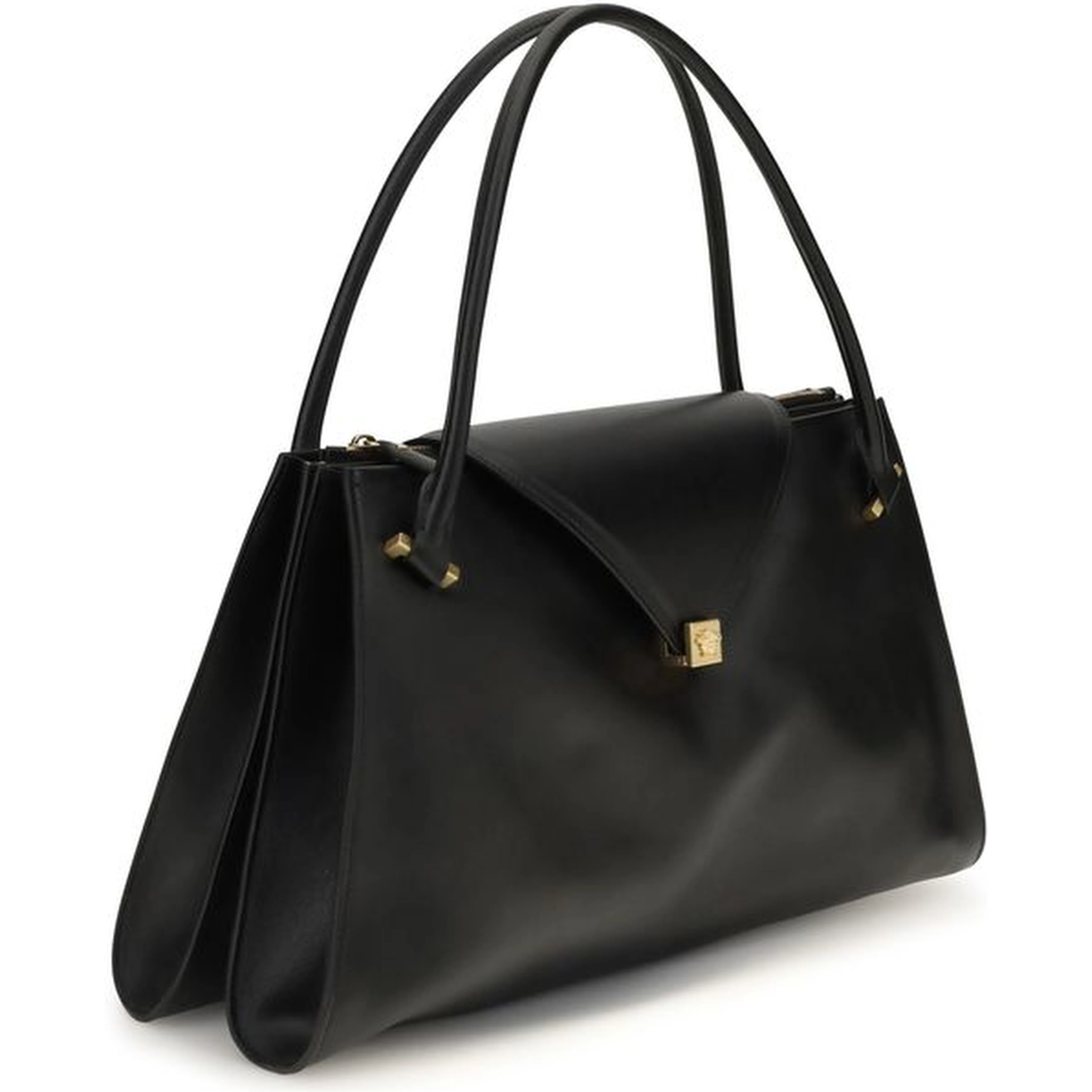 Black Calf Leather Bos Taurus Shoulder Bag
