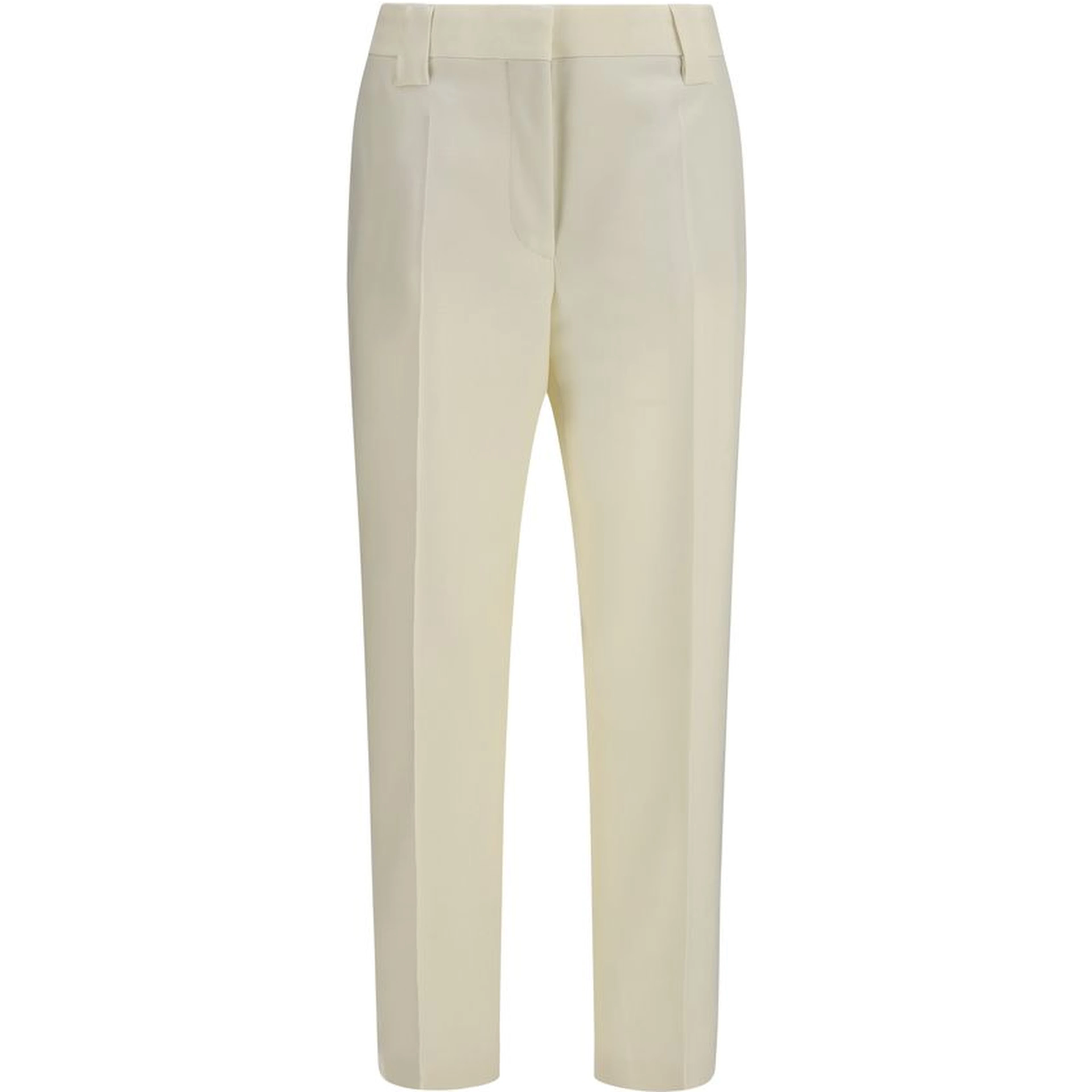 Beige Wool Oves Aries Cropped Pants