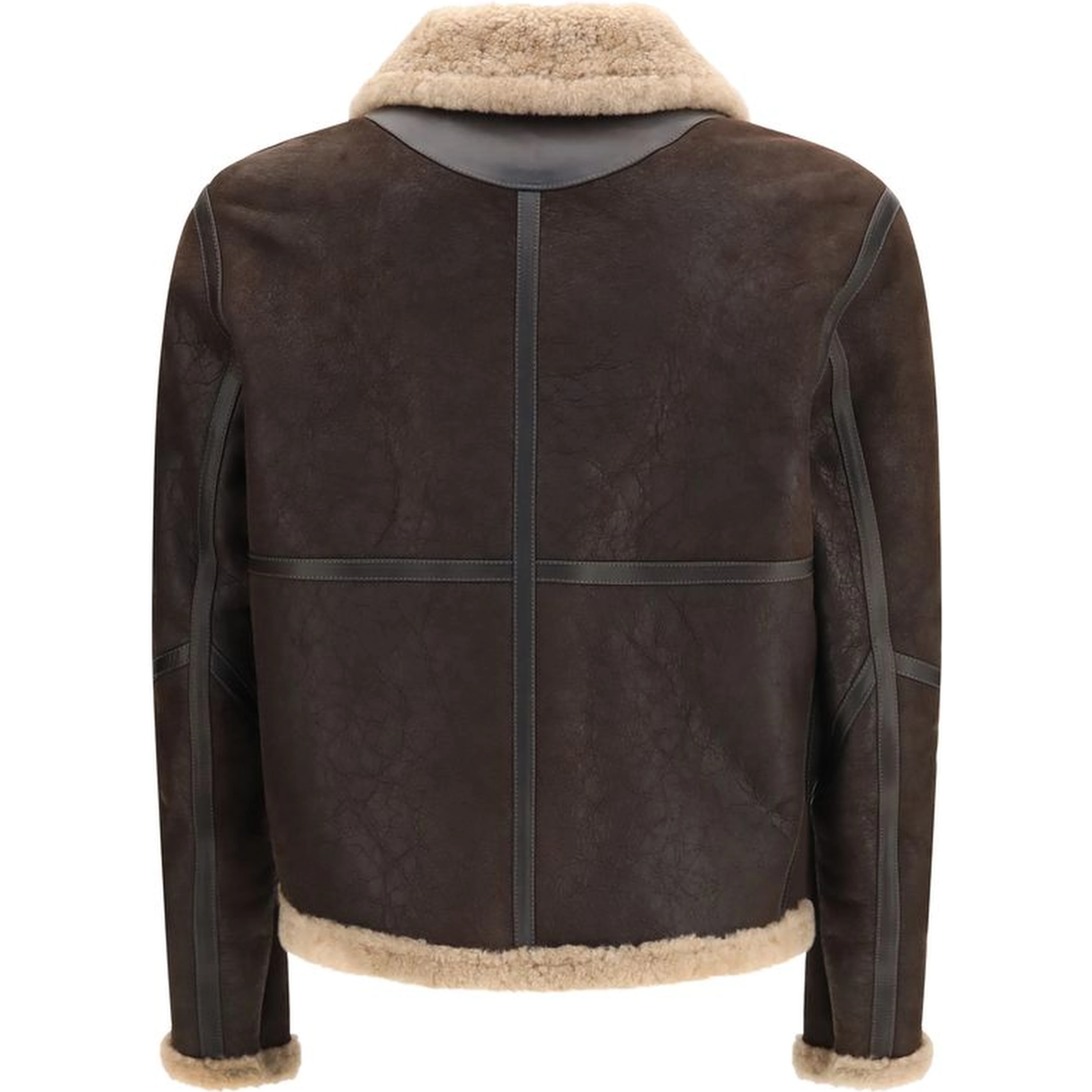 Brown Lamb Leather Full-Length Jacket