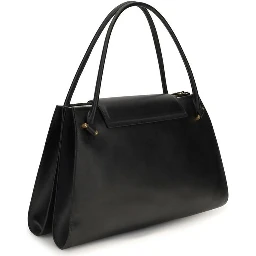 Black Calf Leather Bos Taurus Shoulder Bag
