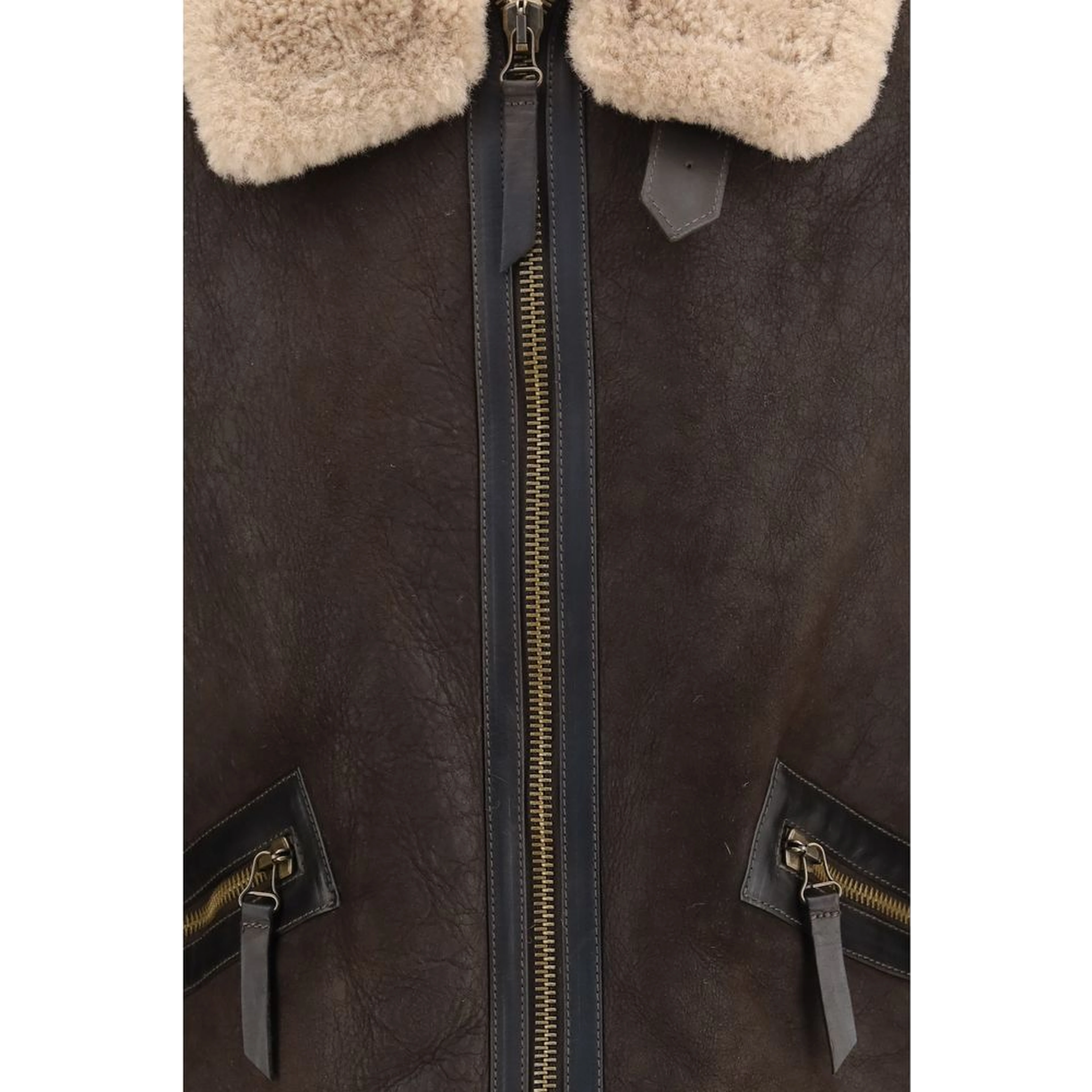 Brown Lamb Leather Full-Length Jacket