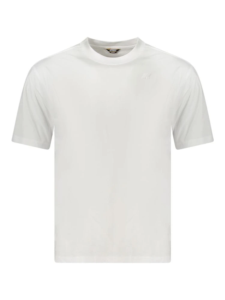 White Cotton Men T-Shirt