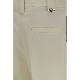 Beige Wool Oves Aries Cropped Pants