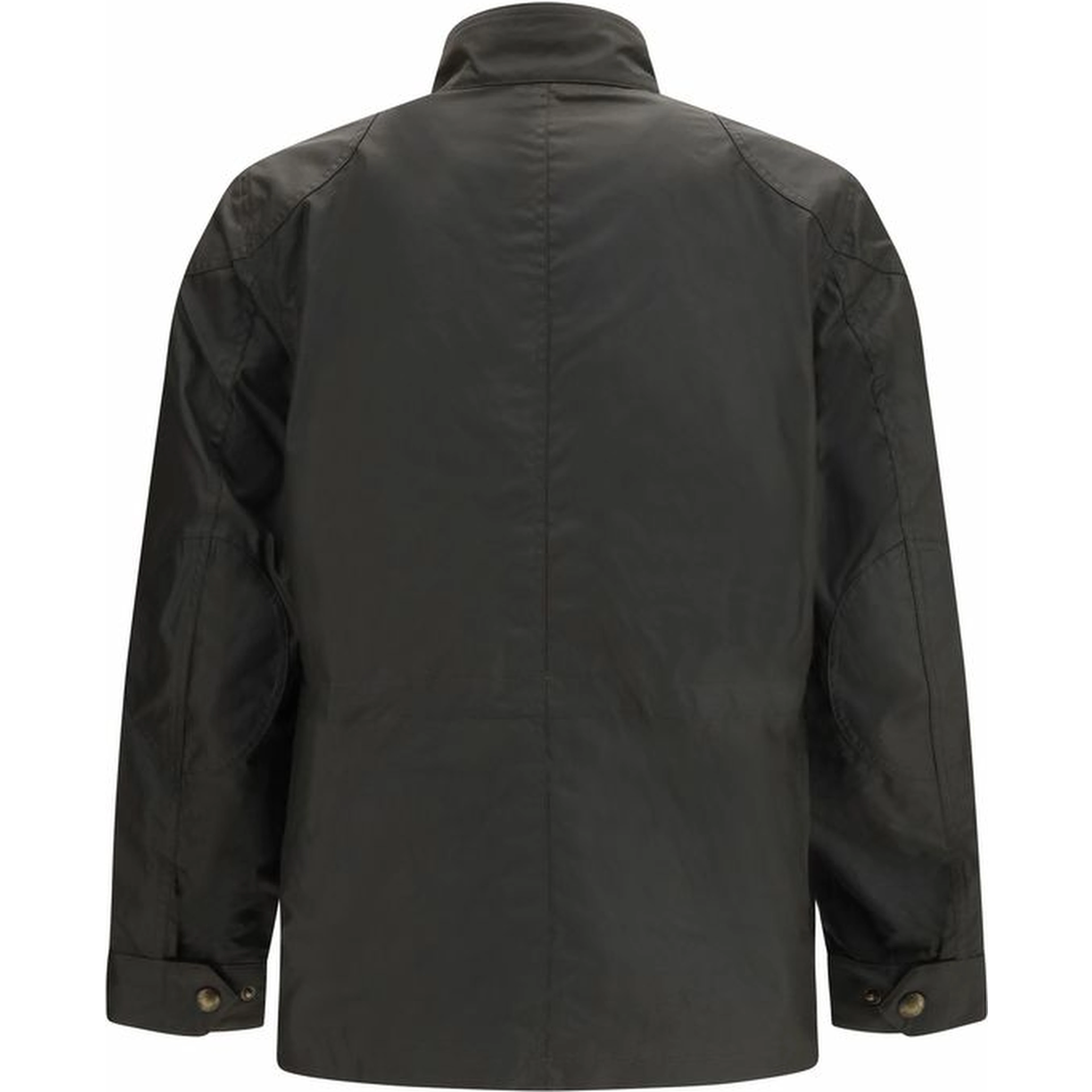 Bicolor Cotton Full-Length Jacket