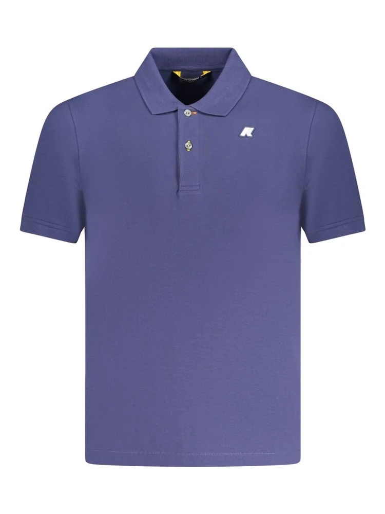 Blue Cotton Men's Polo Shirt