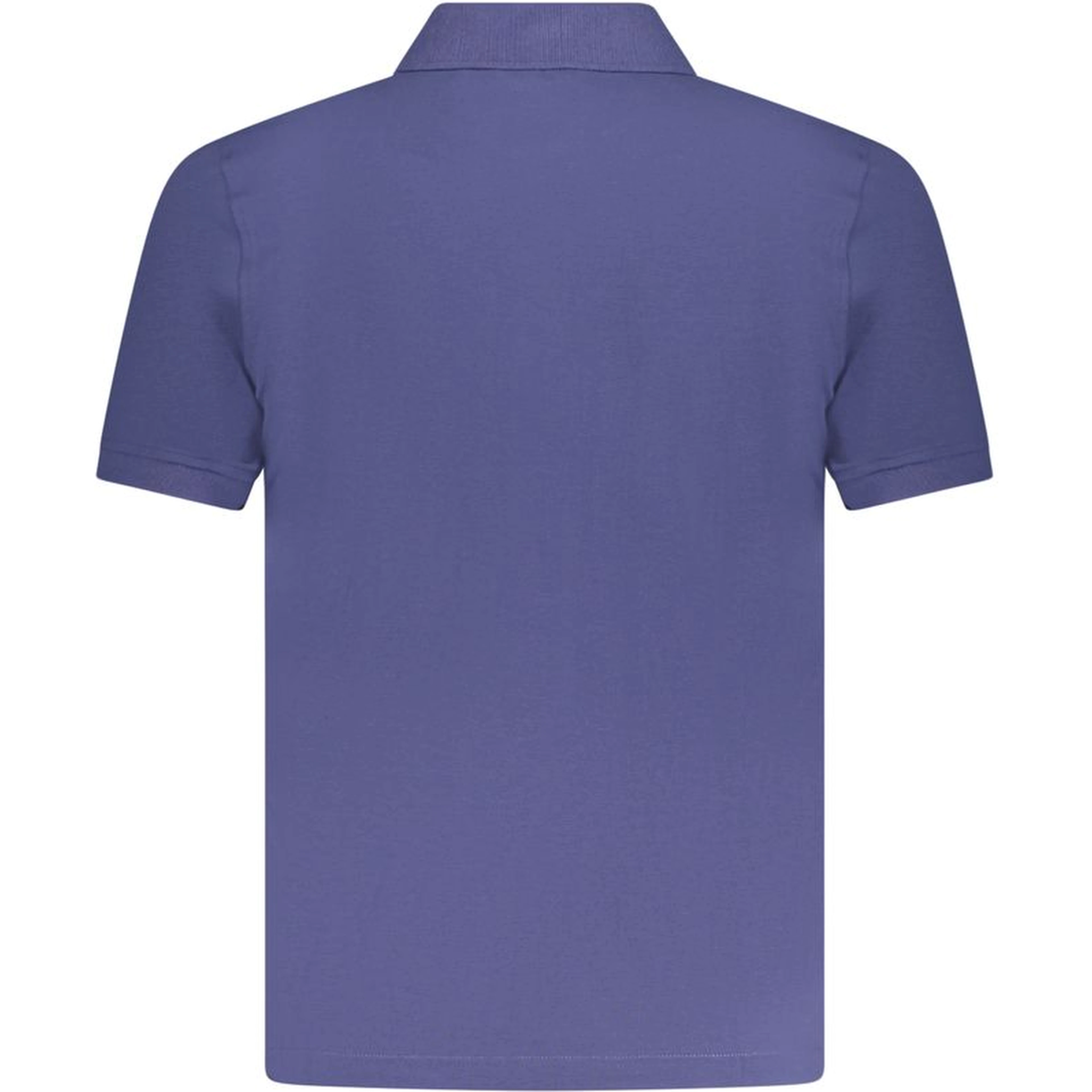 Blue Cotton Men's Polo Shirt