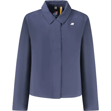Blue Polyester Women Jacket