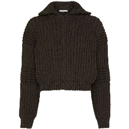 Brown Cotton Cardigan