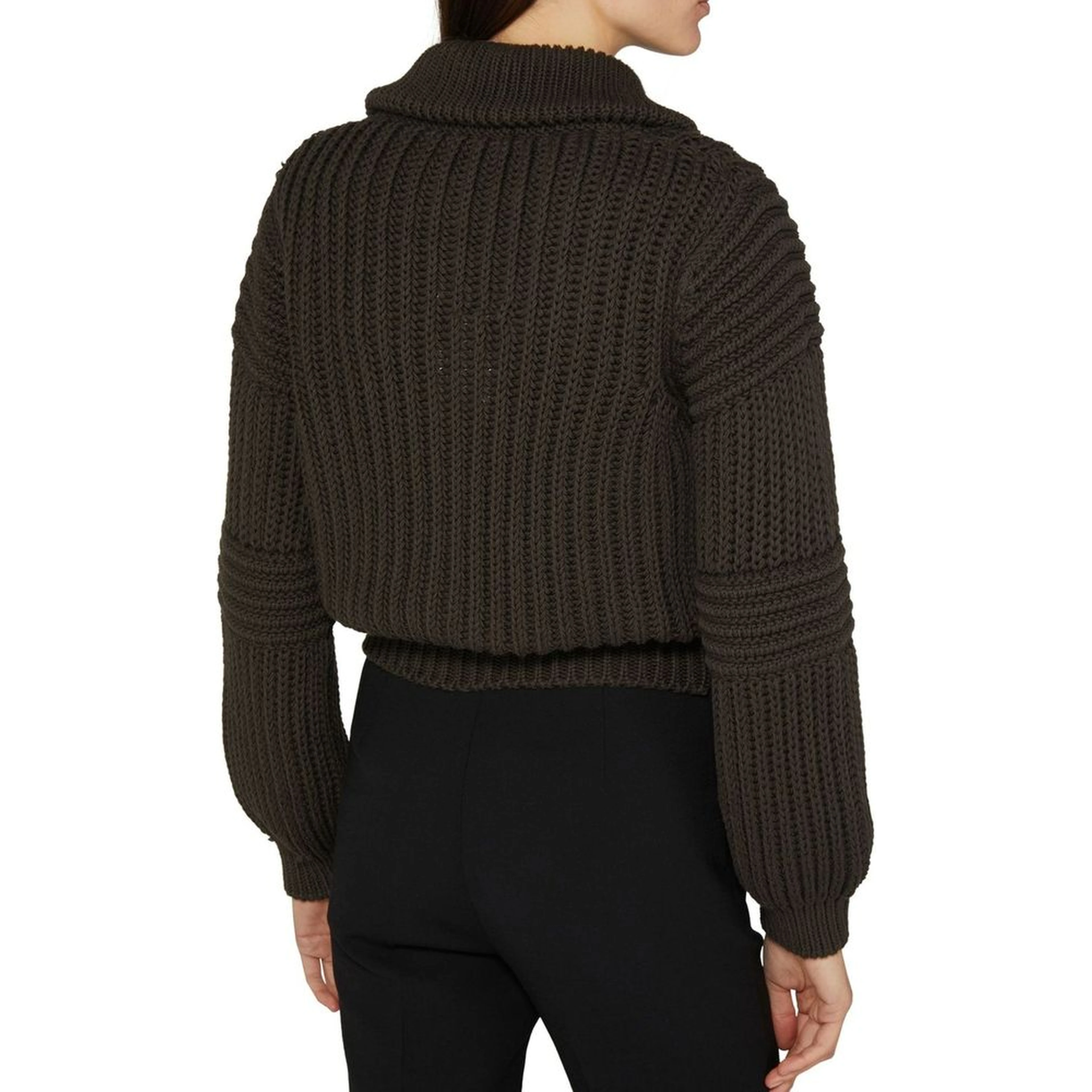 Brown Cotton Cardigan