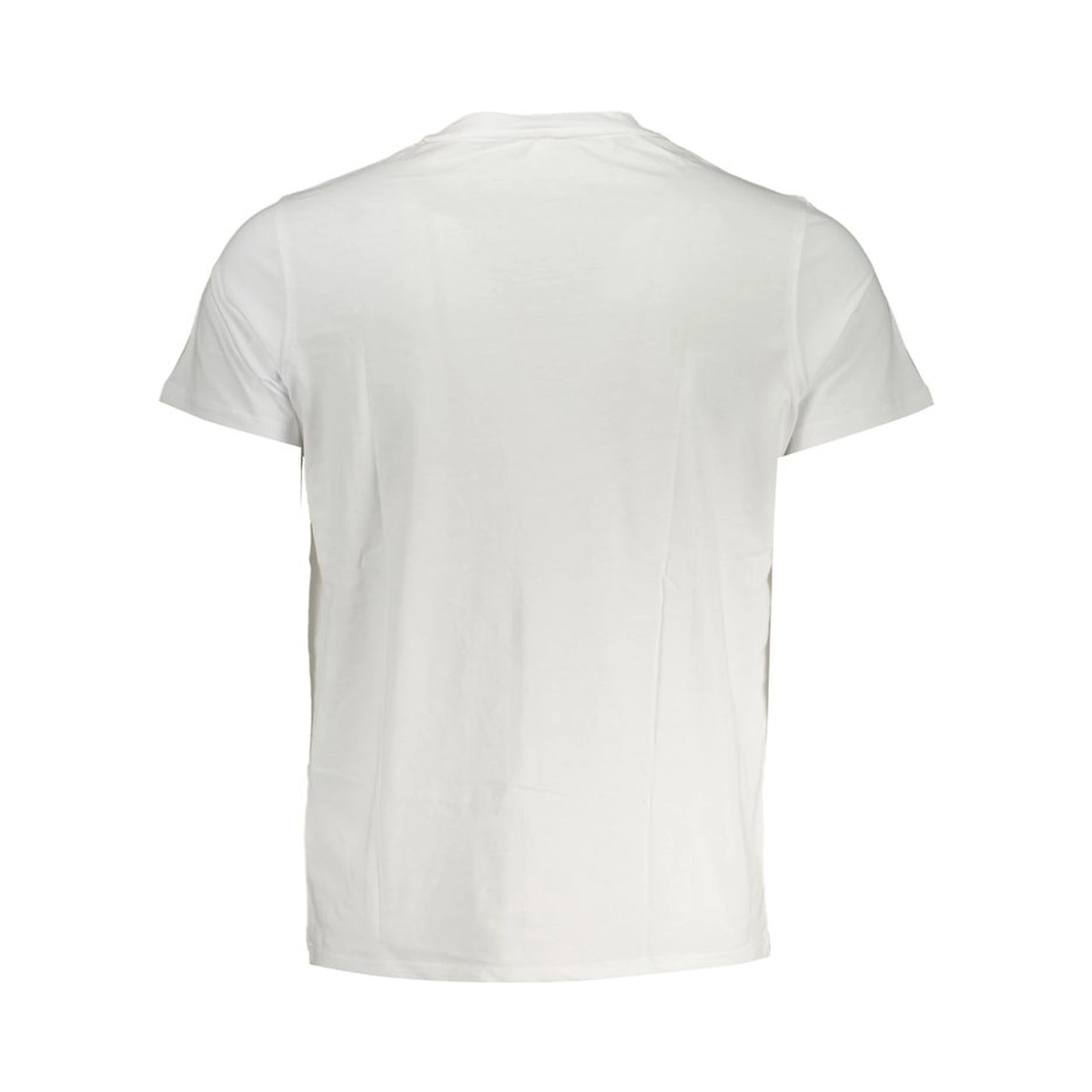 Elegant White Cotton T-Shirt with Pocket Detail