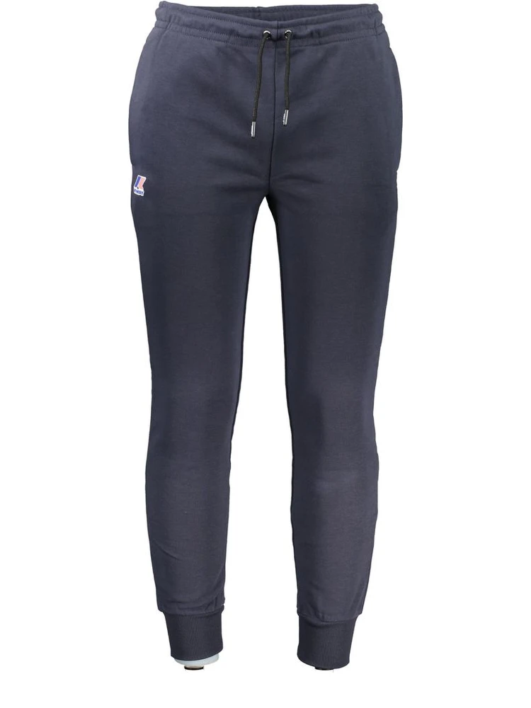 Blue Cotton Men's Sweatpants