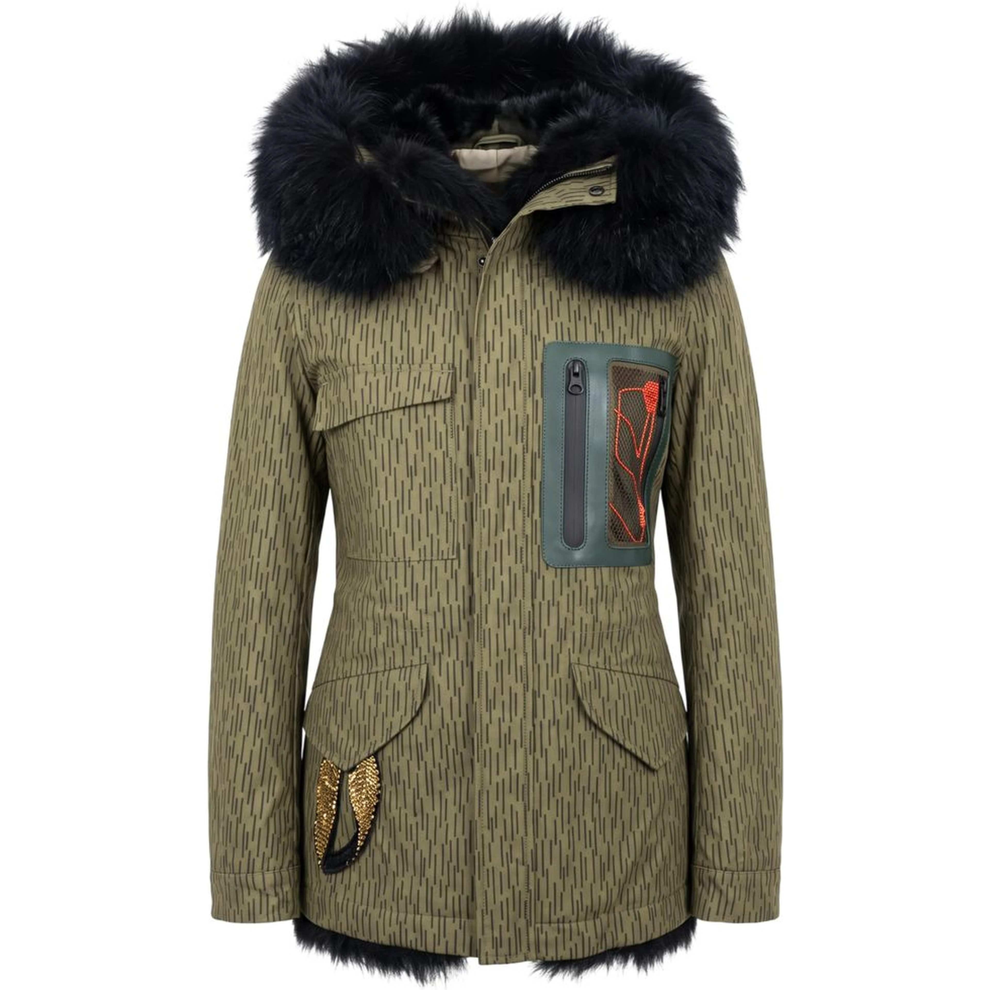 Green Cotton Women's Jacket