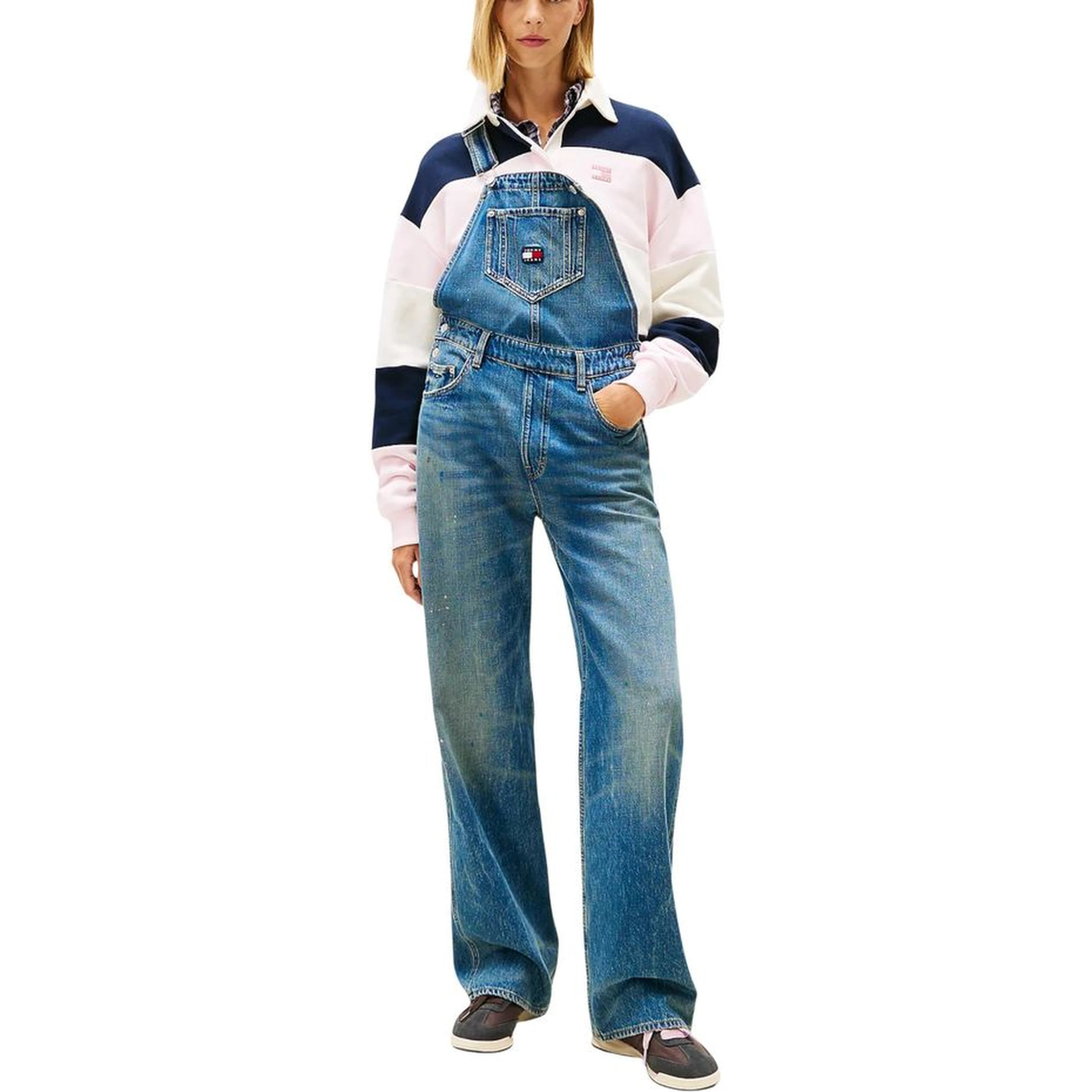 Blue Recycled Cotton Jumpsuit