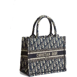 Blue Cotton Tote Bag
