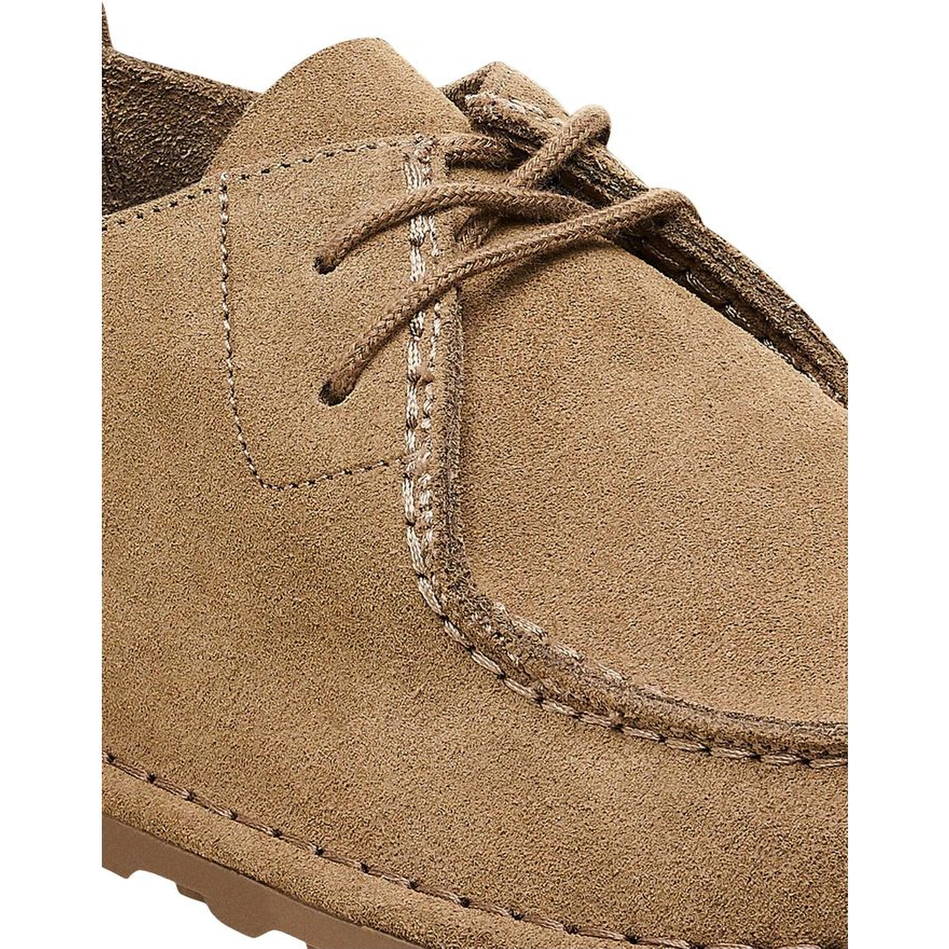 Beige Suede Leather Oxfords And Derbies