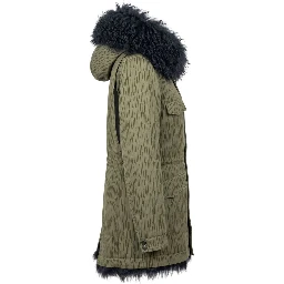 Green Cotton Women's Jacket