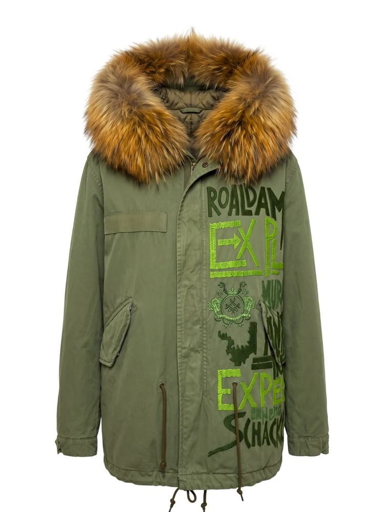 Green Cotton Women's Jacket