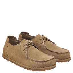 Beige Suede Leather Oxfords And Derbies