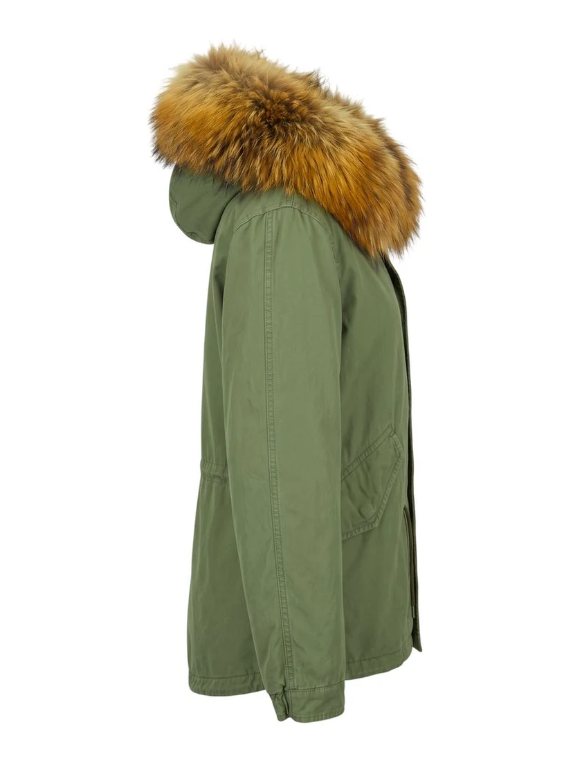 Green Cotton Women's Jacket