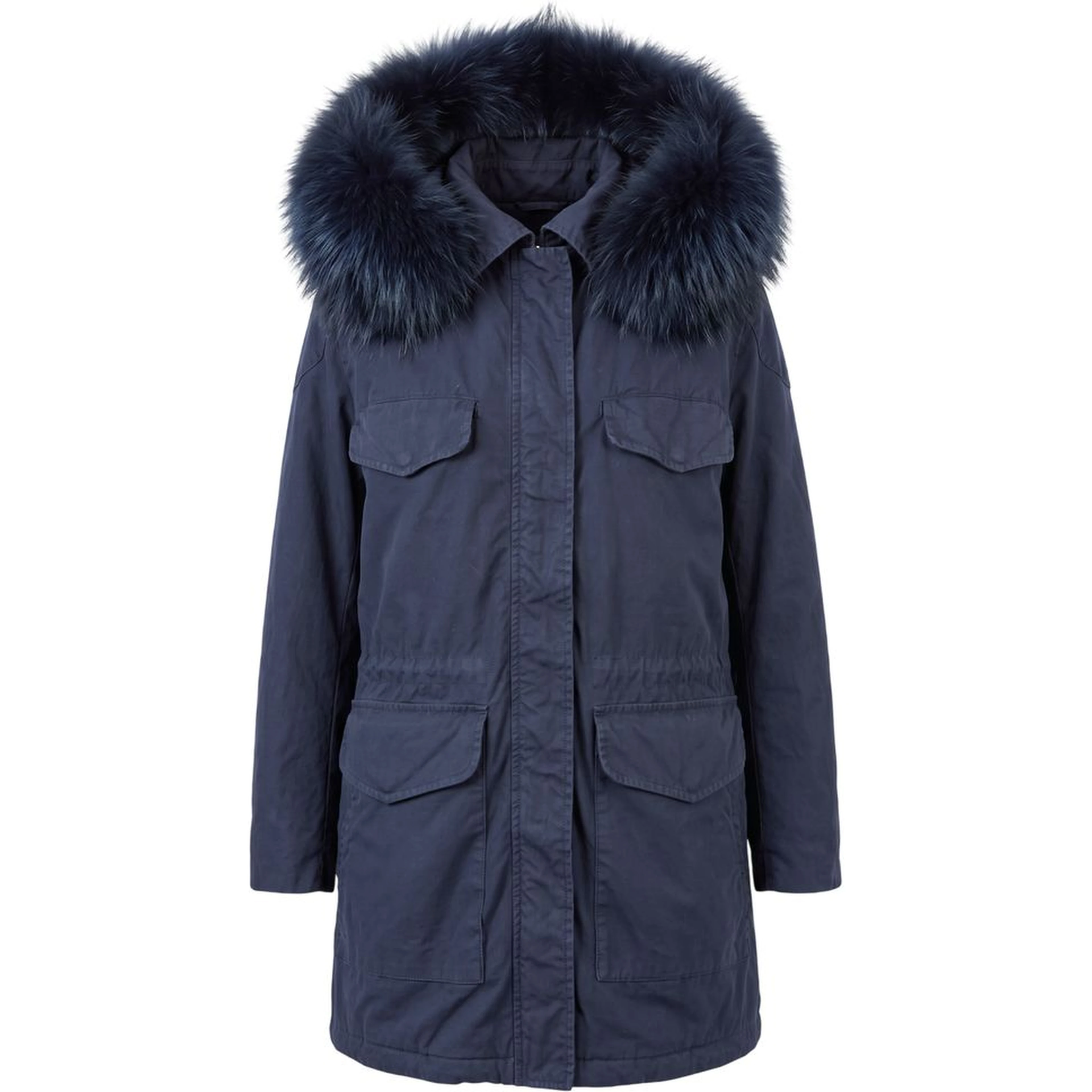 Blue Cotton Women's Jacket