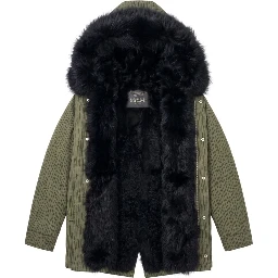 Green Cotton Women's Jacket