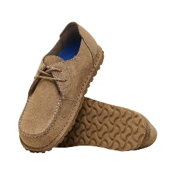Beige Suede Leather Oxfords And Derbies